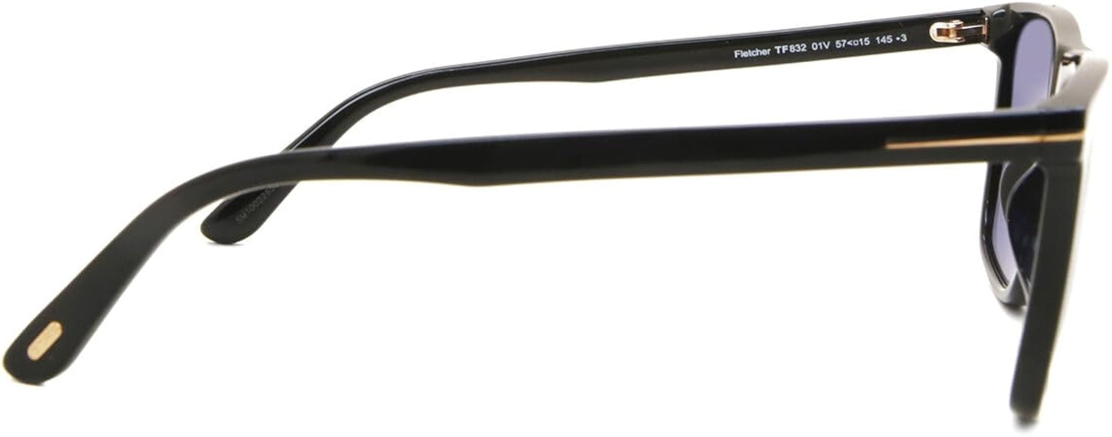 Amazon.com: Tom Ford FLETCHER FT 0832 Shiny Black/Blue 57/15/145